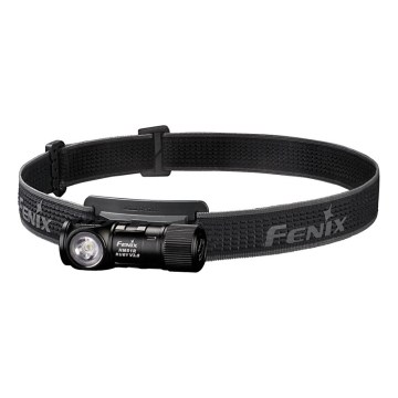 Fenix HM51RV3ABL - Lampada frontale ricaricabile a LED con intensità regolabile LED/USB/1xCR123A 950 mAh IP68 860 lm 125 h nera