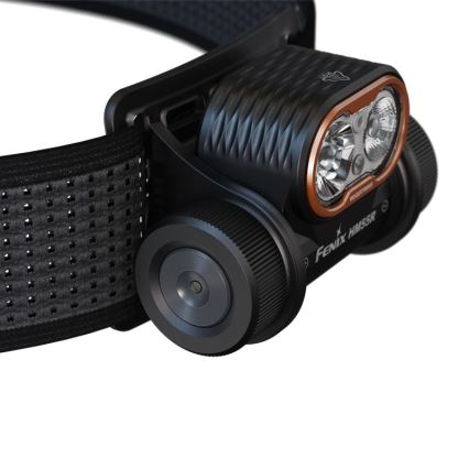 Fenix HM55RABL - Lampada frontale ricaricabile a LED dimmerabile LED/USB/1xCR123A 1600 mAh IP68 1200 lm 141,2 h nera