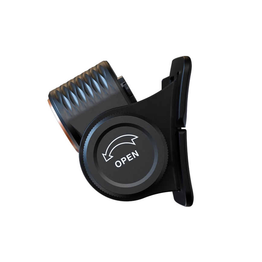 Fenix HM55RABL - Lampada frontale ricaricabile a LED dimmerabile LED/USB/1xCR123A 1600 mAh IP68 1200 lm 141,2 h nera