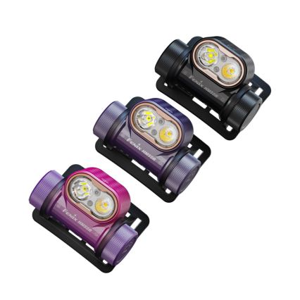 Fenix HM55RNBL - Torcia frontale ricaricabile dimmerabile LED/USB/1xCR123A 1600 mAh IP68 1200 lm 141,2 h viola