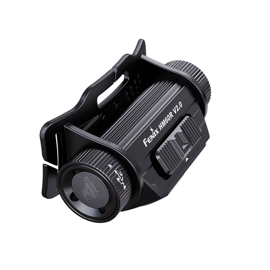 Fenix HM60RV20 - Lampada frontale ricaricabile a LED dimmerabile USB 4000 mAh IP68 1600 lm 292 ore arancione
