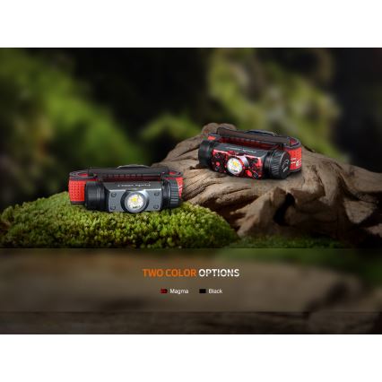 Fenix HM62TMGM - Lampada frontale ricaricabile a LED Dimmerabile LED/USB IP68 1200 shiny 280 h 3400 mAh