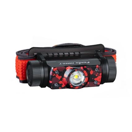 Fenix HM62TMGM - Lampada frontale ricaricabile a LED Dimmerabile LED/USB IP68 1200 shiny 280 h 3400 mAh