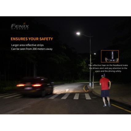 Fenix HM65R - Lampada frontale LED ricaricabile 2xLED/USB/2xCR123A IP68 1400 lucente 300 h 3400 mAh