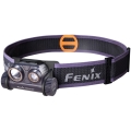 Fenix HM65RDTPRP - Lampada frontale LED ricaricabile LED/USB IP68 1500 lm 300 h viola/nero