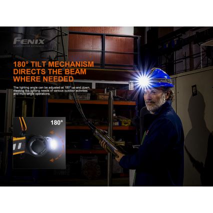 Fenix HM70R - Lampada frontale LED ricaricabile 4xLED/1x21700 IP68 1600 lucente 800 h 5000 mAh