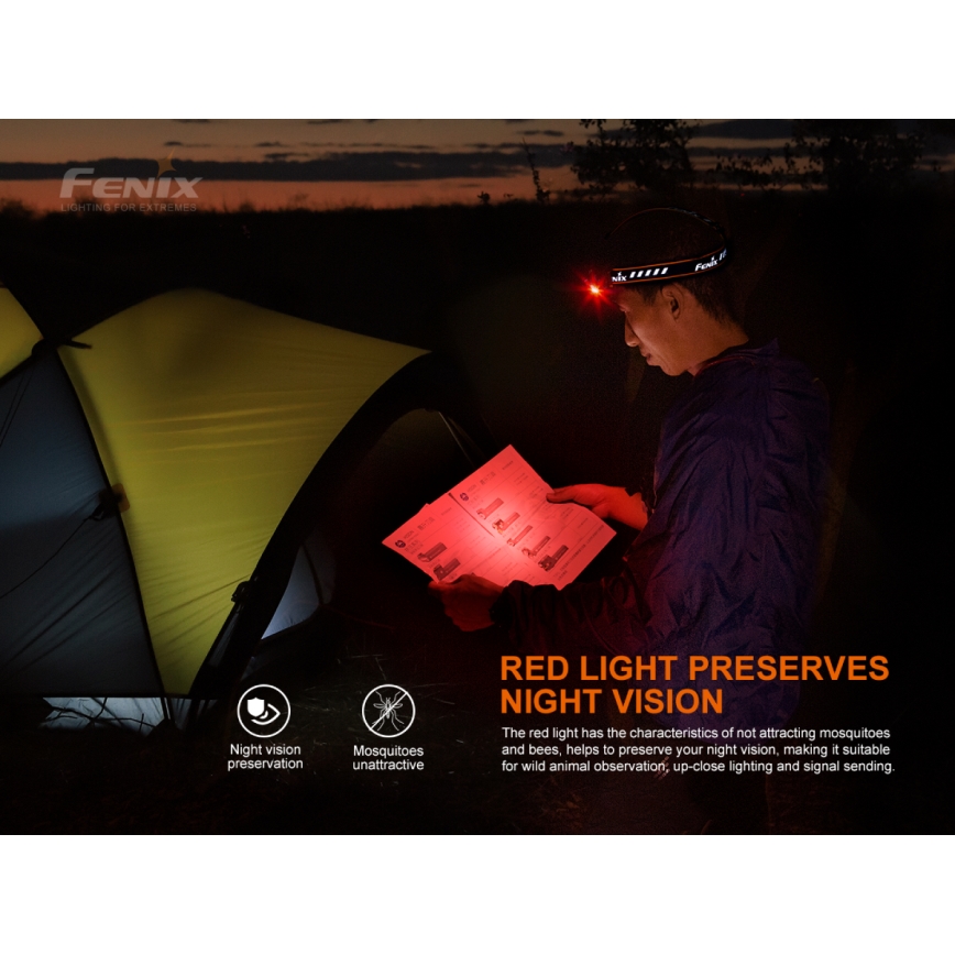 Fenix HM70R - Lampada frontale LED ricaricabile 4xLED/1x21700 IP68 1600 lucente 800 h 5000 mAh