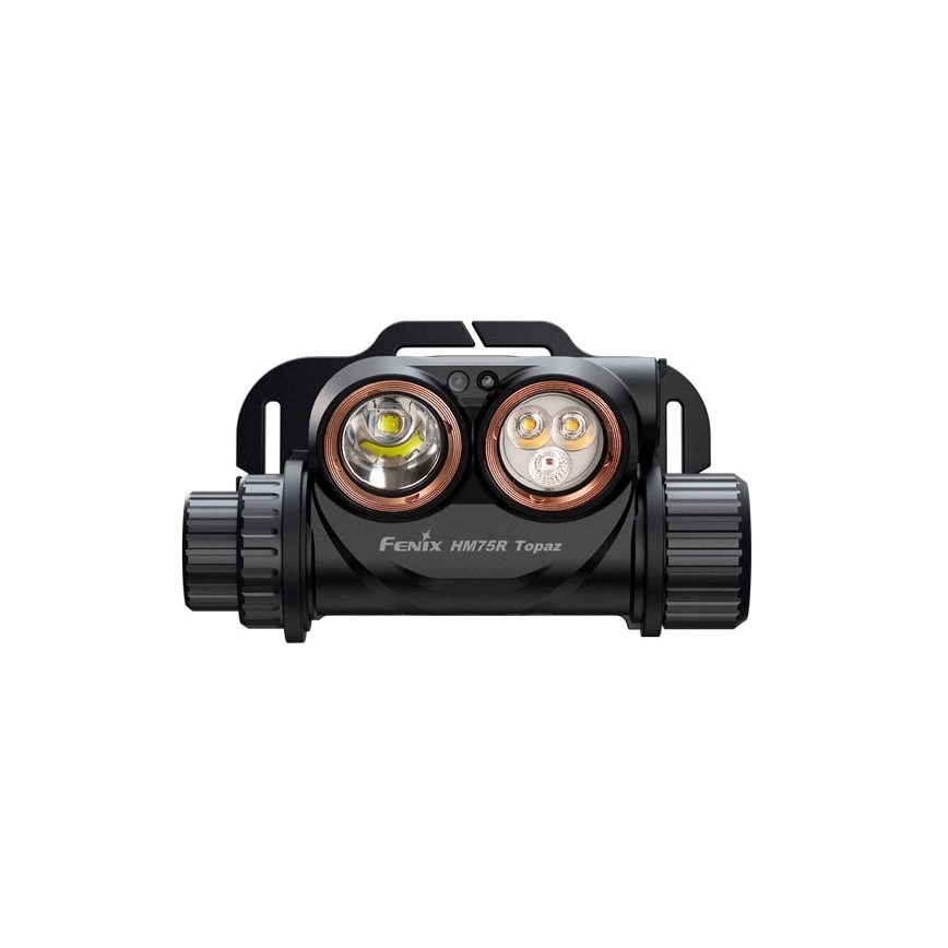 Fenix HM75RTOPAZ - Lampada frontale ricaricabile a LED Dimmerabile LED/USB IP68 1600 shiny 210 h 4000 mAh