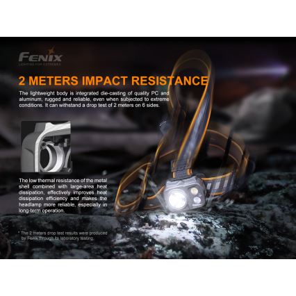 Fenix HP16R1250 - Lampada frontale LED ricaricabile 3xLED/USB 4xAA IP66 1250 lm 600 h 3000 mAh