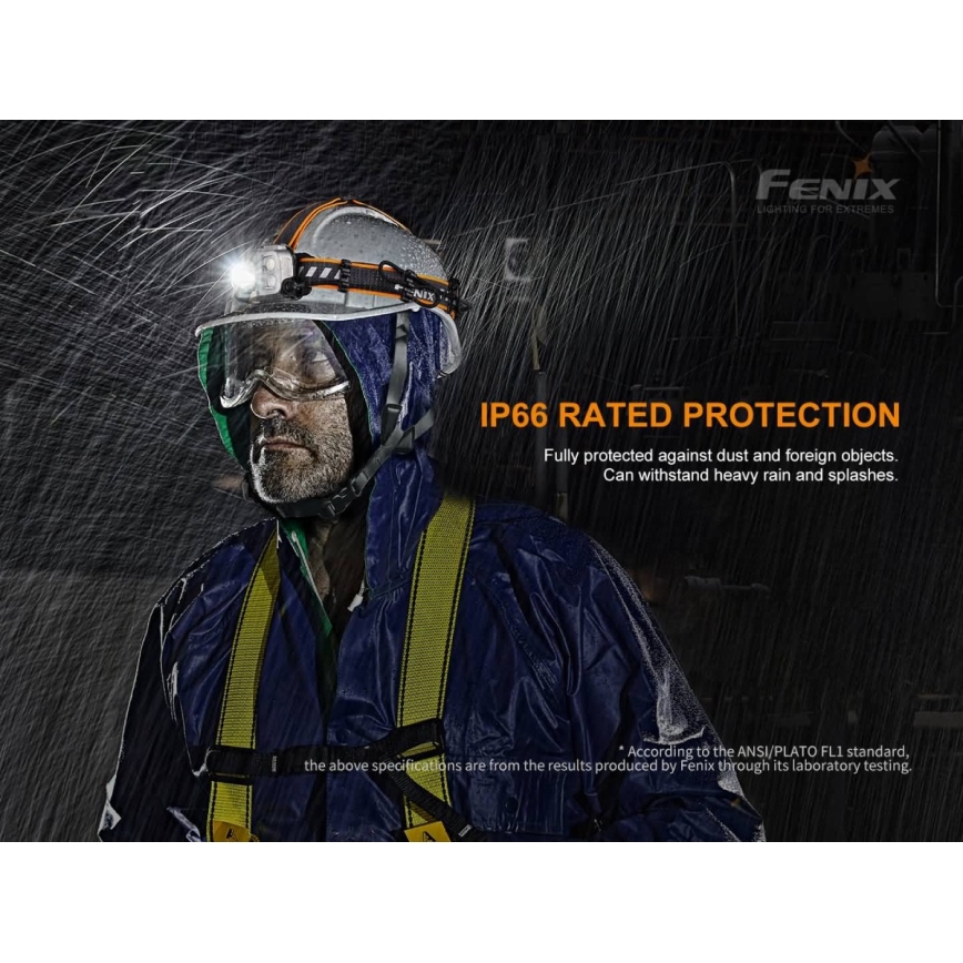 Fenix HP25RV20-LED Lampada frontale ricaricabile dimmerabile 3xLED/1x21700 IP66 1600 lm 800 h