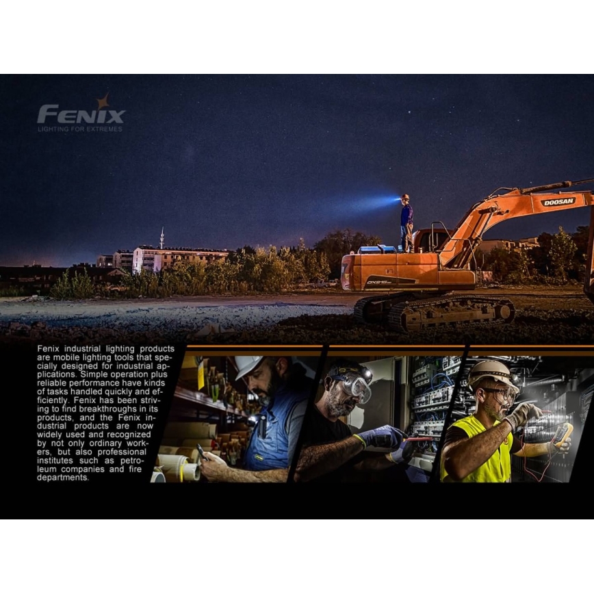 Fenix HP25RV20-LED Lampada frontale ricaricabile dimmerabile 3xLED/1x21700 IP66 1600 lm 800 h
