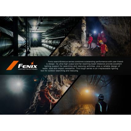 Fenix HP35R - Torcia frontale a LED dimmerabile, ricaricabile via USB, batteria 5000 mAh, grado di protezione IP66, 4000 lm, autonomia fino a 500 ore, nera