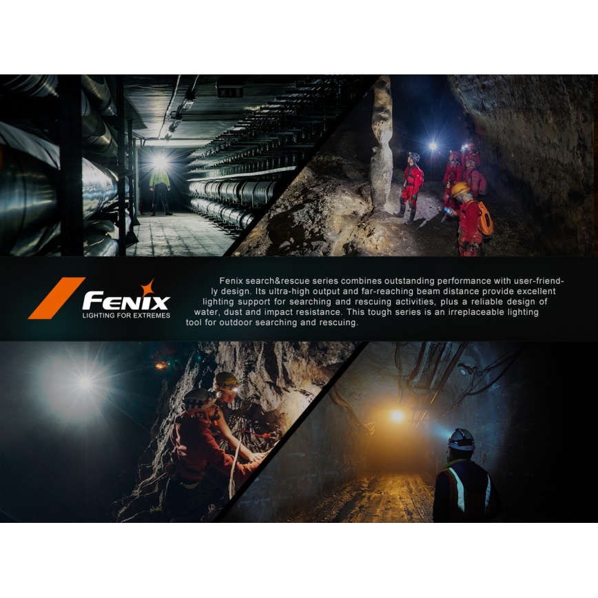 Fenix HP35R - Torcia frontale a LED dimmerabile, ricaricabile via USB, batteria 5000 mAh, grado di protezione IP66, 4000 lm, autonomia fino a 500 ore, nera