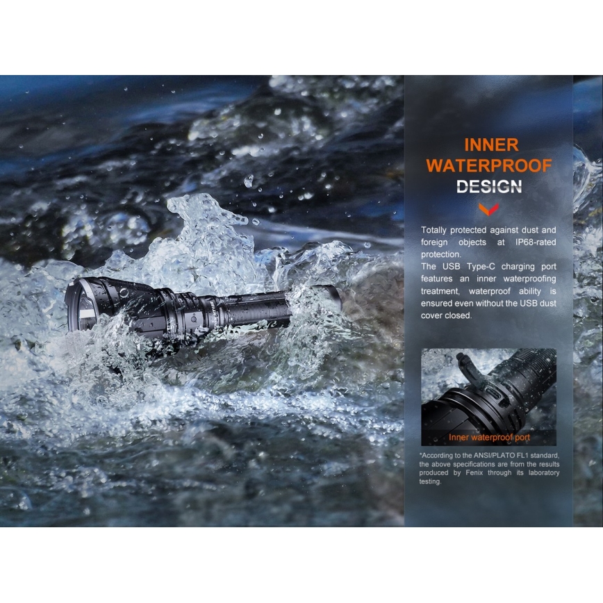 Fenix HT18R - Torcia ricaricabile dimmerabile LED/1x21700 IP68 2800 lm 42 h 5000 mAh