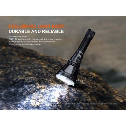 Fenix HT18RV20 - Torcia ricaricabile LED dimmerabile LED/USB 6000 mAh IP68 3700 lm 87 h nera