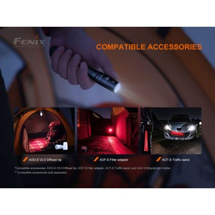 Fenix LD22V20 - Torcia LED ricaricabile LED/USB IP66 800 lm 220 ore