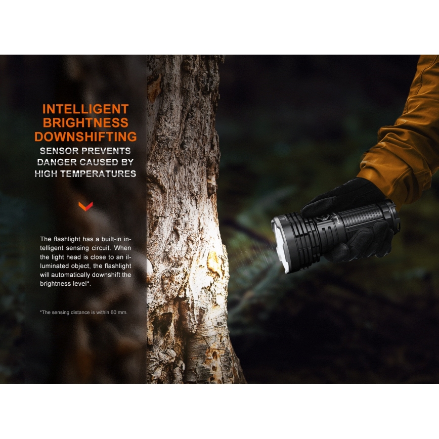 Fenix LR40RV20 - Torcia LED ricaricabile LED/USB IP68 15000 lm 177 h 5000 mAh