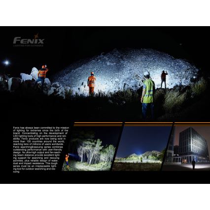 Fenix LR50R - Torcia LED ricaricabile 4xLED/USB IP68