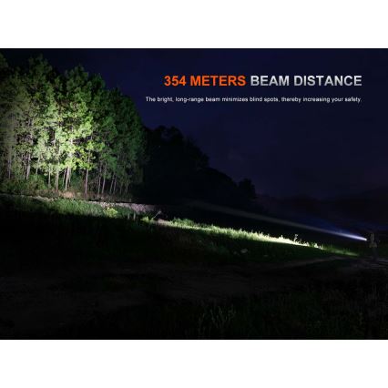 Fenix PD26RACE - Torcia LED ricaricabile dimmerabile LED/USB 1600 mAh IP68 1300 lm 556 h nero