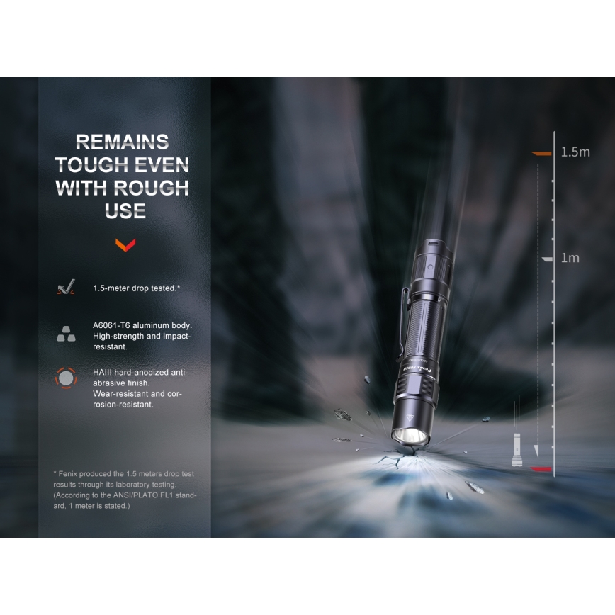 Fenix PD35R - Torcia LED ricaricabile LED/USB/2xCR123A IP68 1700 lm 100 h 3400 mAh
