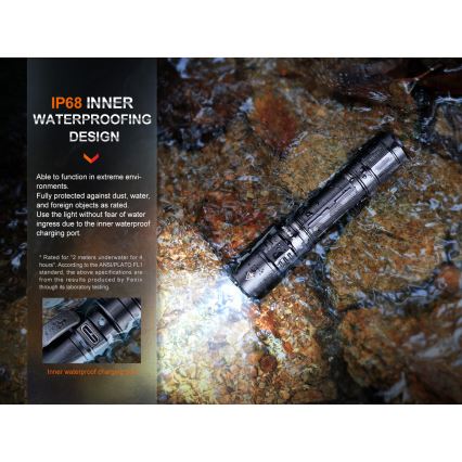 Fenix PD35R - Torcia ricaricabile LED LED/USB/2xCR123A IP68 1700 lm 100 h 3400 mAh