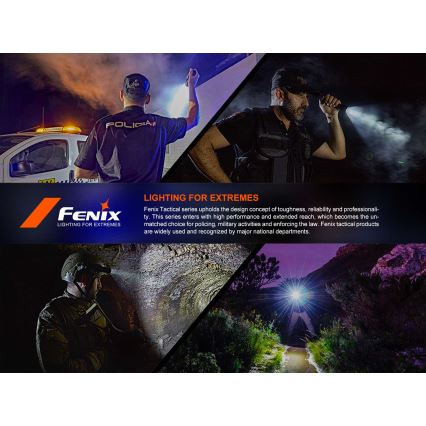 Fenix PD36RACE - Torcia ricaricabile LED dimmerabile LED/USB 5000 mAh IP68 3000 lm 63,45 h nera