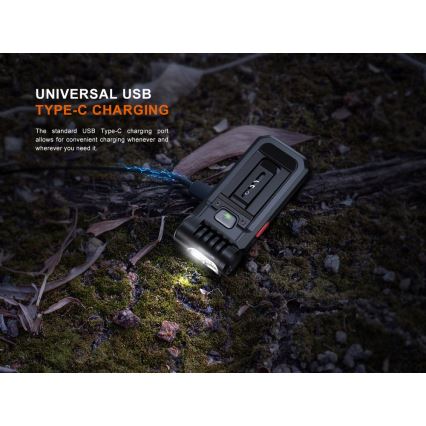 Fenix SW05RREDBLC - Torcia ricaricabile LED Dimmerabile LED/USB IPX6 150 lm 49 h 700 mAh nero