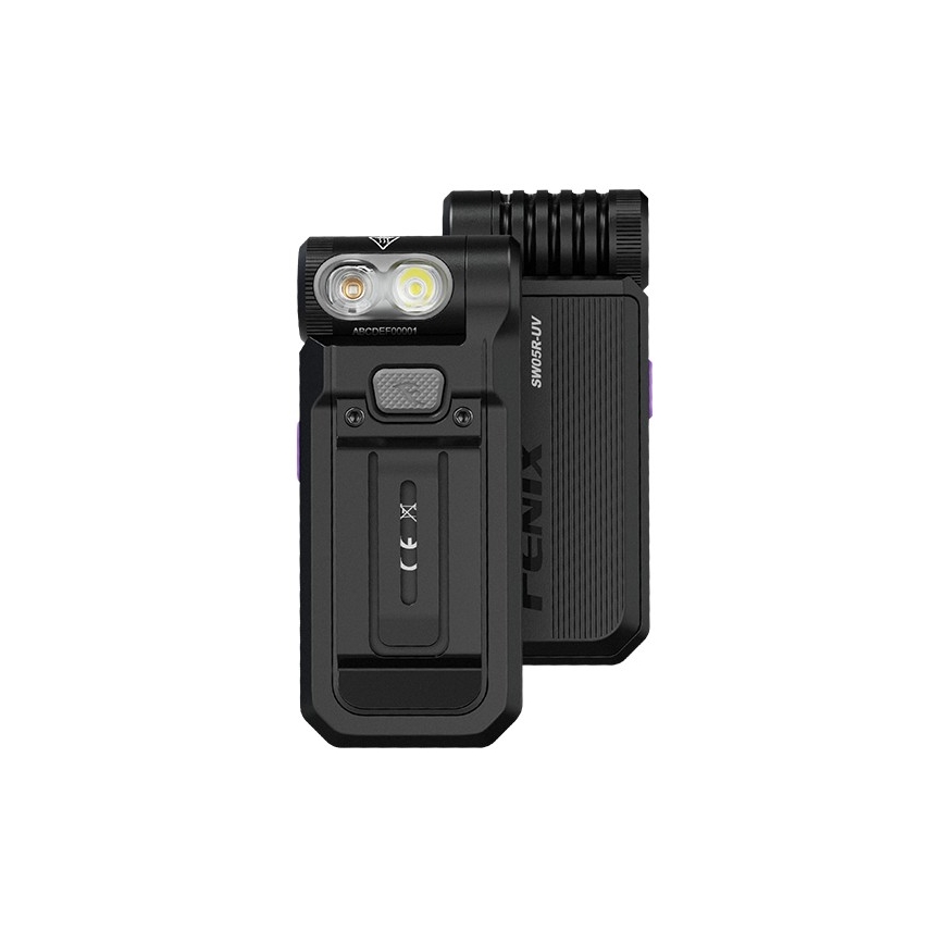 Fenix SW05RUVBLC - LED Dimmerabile ricaricabile torcia LED/USB IPX6 150 lm 49 h 700 mAh nero