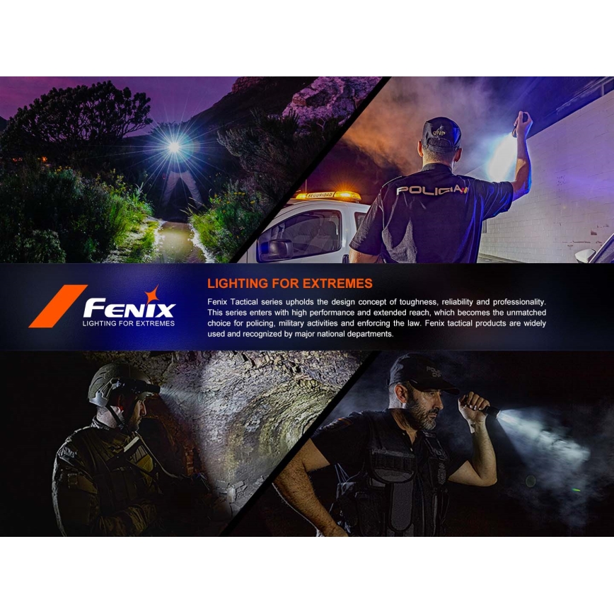 Fenix TK21RBLK - Torcia ricaricabile dimmerabile LED/USB 6000 mAh IP68 3600 lm 72,5 h nera
