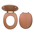 FERRO - Sedile per WC in MDF, finitura faggio