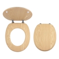 FERRO - Sedile per WC in MDF / finitura frassino