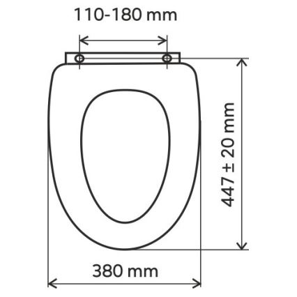 FERRO - Sedile WC con chiusura rallentata SoftClose in MDF, finitura frassino