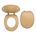 FERRO - Sedile WC in MDF con finitura bambù