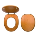 FERRO - Sedile WC in MDF con finitura noce