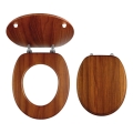 FERRO - Sedile WC in MDF, finitura rovere