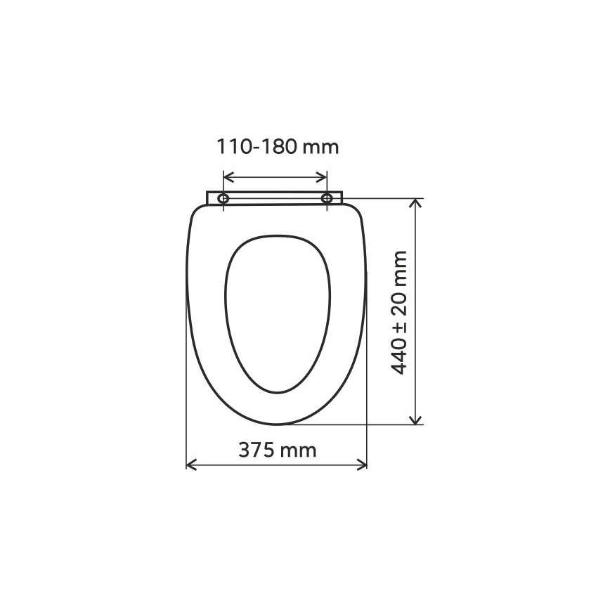 FERRO - Sedile WC in MDF/wengé