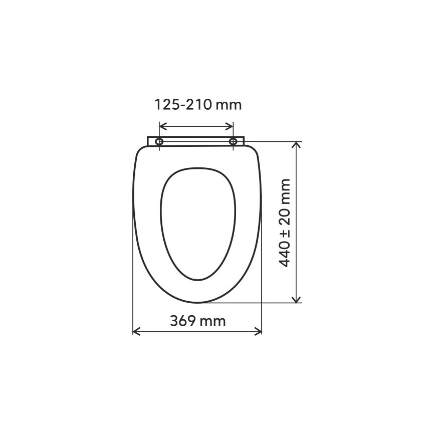 FERRO - Sedile WC SoftClose in duroplastica/bianco