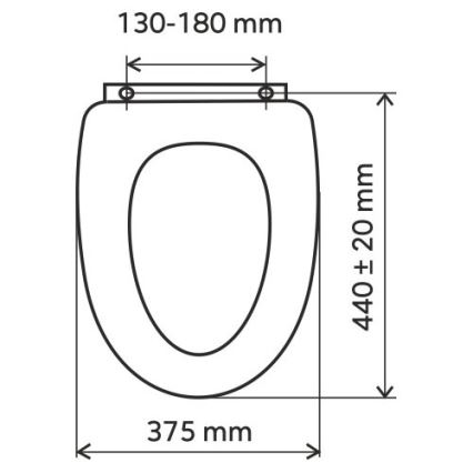 FERRO - Sedile WC SoftClose MDF/bianco