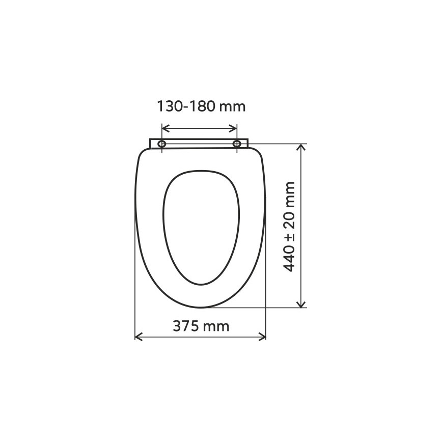 FERRO - Sedile WC SoftClose MDF/bianco
