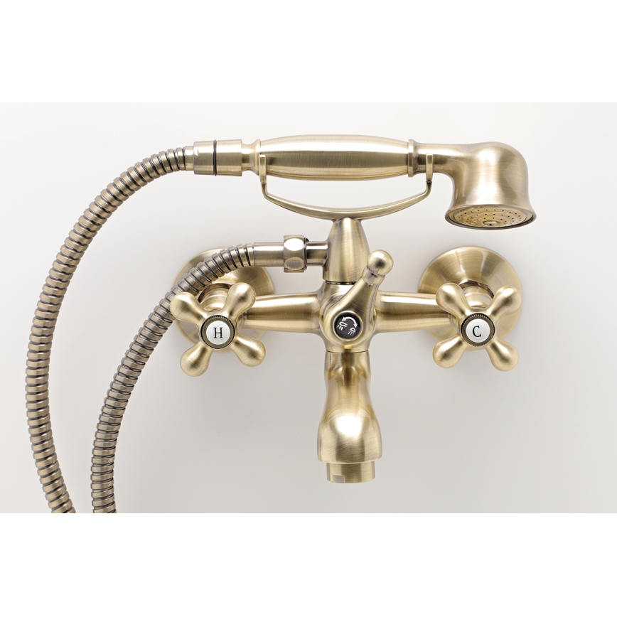 FERRO - Set vasca con miscelatore ANTICA RETRO in bronzo