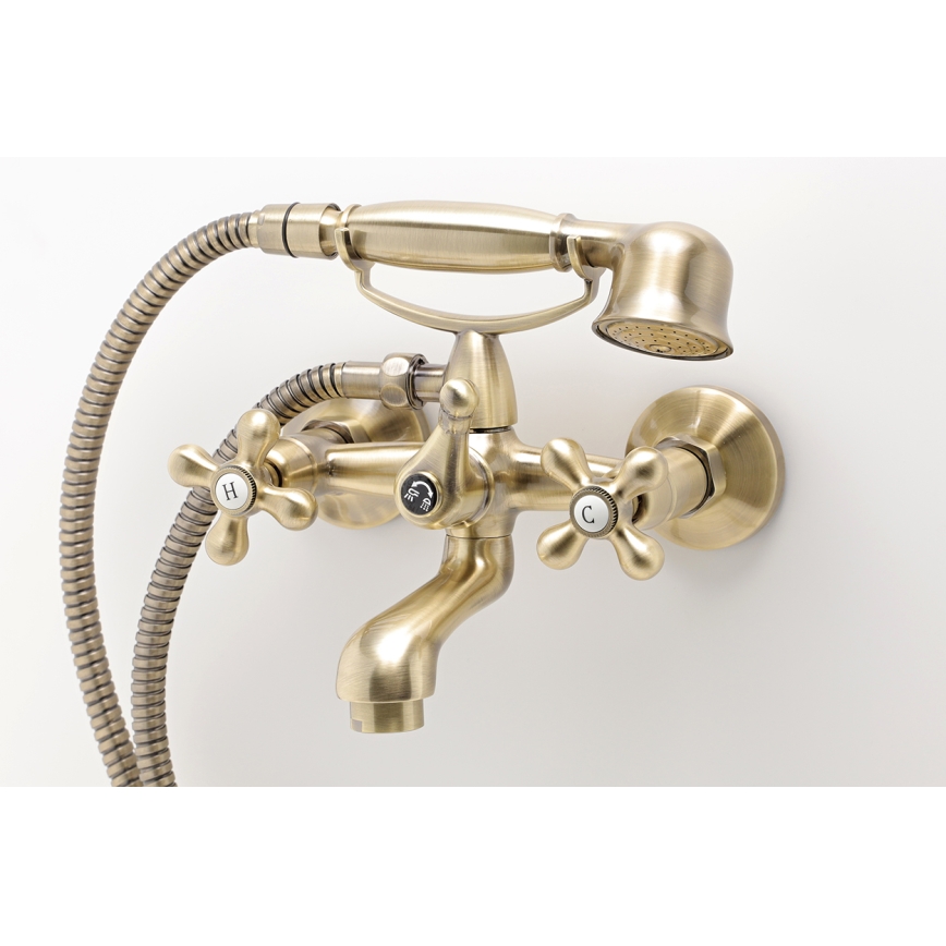FERRO - Set vasca con miscelatore ANTICA RETRO in bronzo