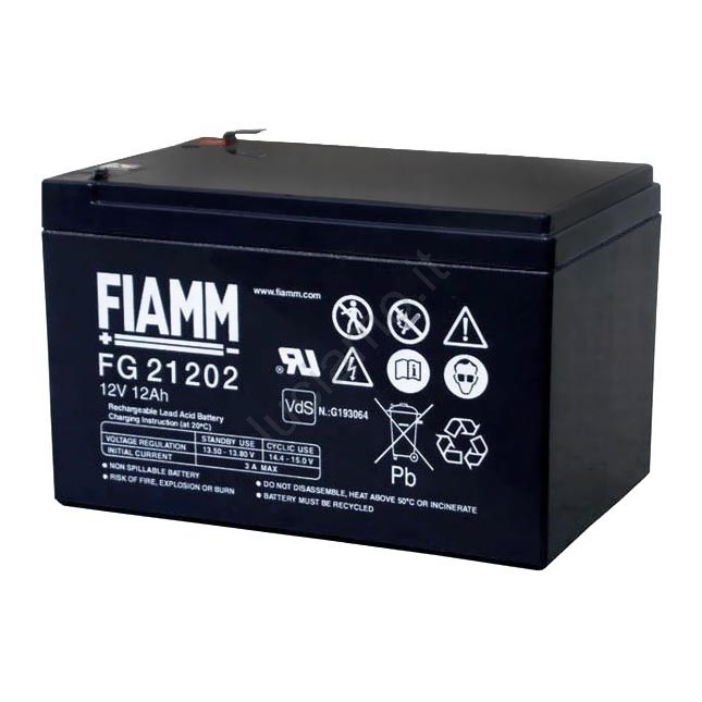 Fiamm FG21202 Batteria Al Piombo Ricaricabile 12V 12Ah - Foto 14