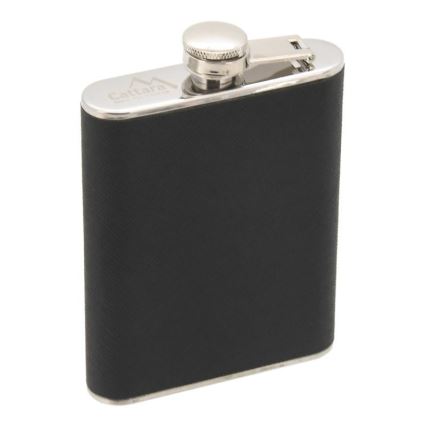 Fiaschetta con portasigari 175 ml nero