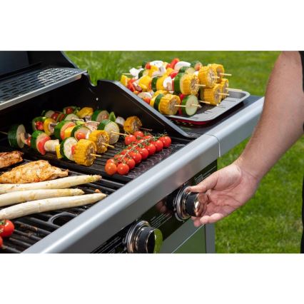 Fieldmann - Barbecue a gas 3 bruciatori cromo opaco