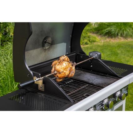 Fieldmann - Barbecue a gas 3 bruciatori cromo opaco