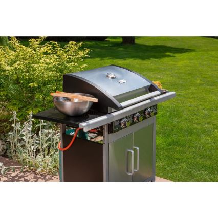 Fieldmann - Barbecue a gas 3 bruciatori cromo opaco