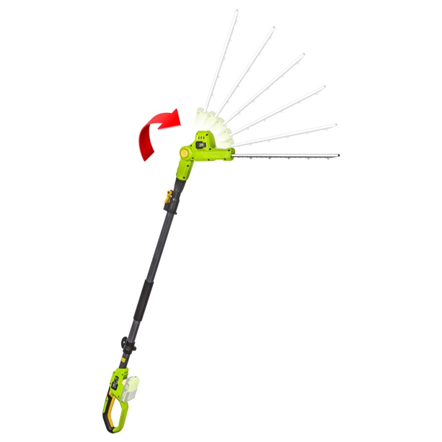 Fieldmann - Forbici per siepi telescopiche a batteria 20V