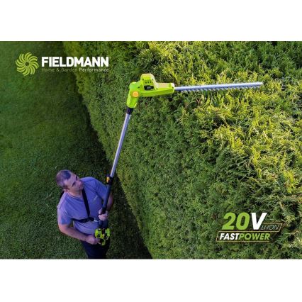 Fieldmann - Forbici per siepi telescopiche a batteria 20V