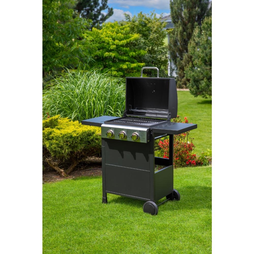 Fieldmann - Griglia a gas 3x bruciatore nero