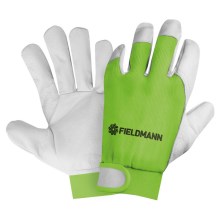 Fieldmann - Guanti da lavoro verde/bianco